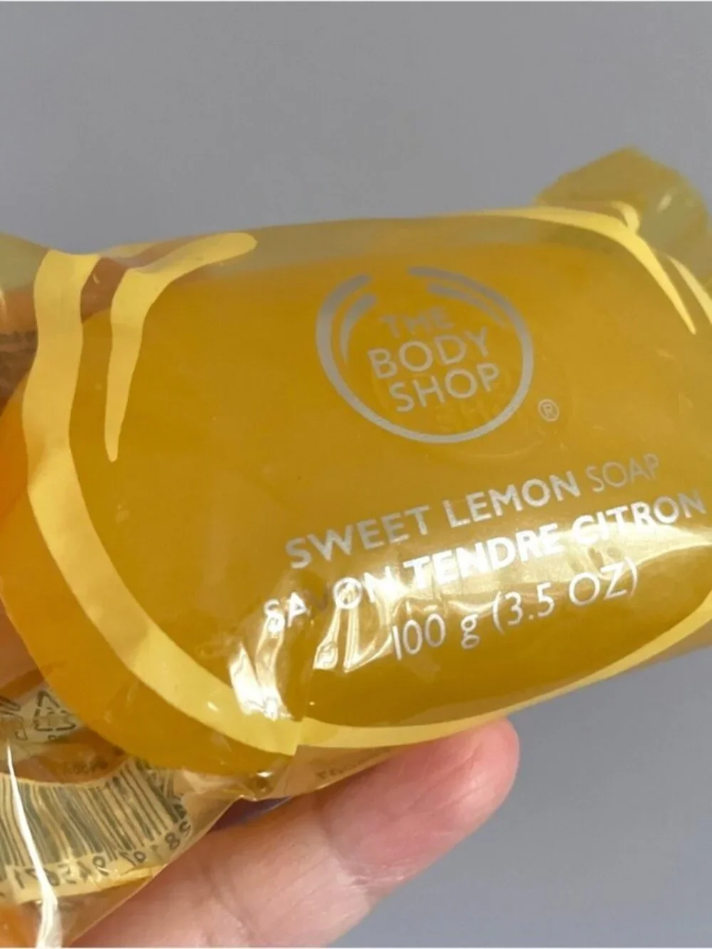 The Body Shop Sweet Lemon Glycerin Soap - 3 bars x 100g, BNIP